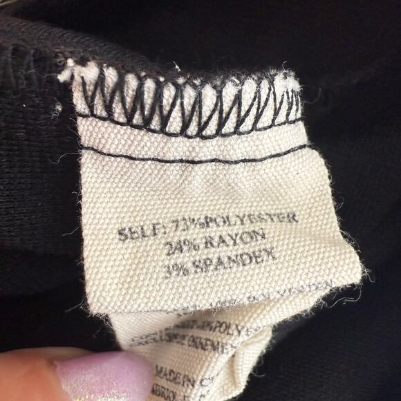 Steve Madden Womens Long Sleeve Sequin Trim Black Button Front Cardigan Medium - Picture 10 of 10